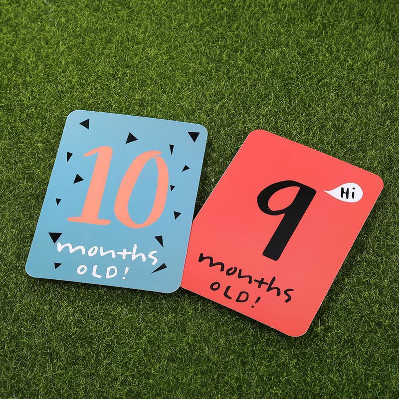 1 Set Baby Birth Month Days Commemorative Card Pregnant Women Photo Backgro