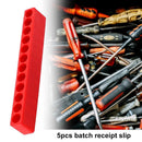 5pcs Multi Holes Hex Shank Bit Holder Screwdriver Head Storage Case (Red) Newly