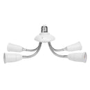 Adjustable E27 Lamp Holder for LED Light Adapter Multi-conversion (4-head) Newly
