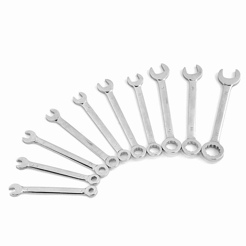 10pcs Double Open End Tooth Gear Socket Slot Spanners Wrench Tool Set for Repair