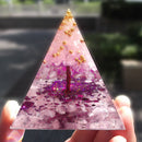 Crystal Energy Generator Orgone Pyramid Spiritual Heal Orgonite Stone (F)
