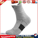2pcs Professional Men Cycling Sport Socks Basketball Football Sock (Gray) Newly