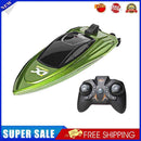 2.4GHz RC Boat High Speed LED Lights Waterproof Electric Ship Toys (Green)