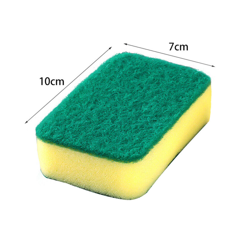 2pcs Dishwashing Sponge Scoring Pad Household Kitchen Cleaning Brush Sponges