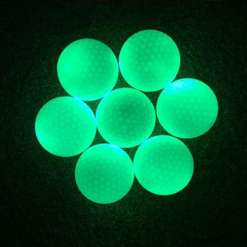 LED Light Golf Balls Luminous Glow in the Dark Night Training Practice Ball