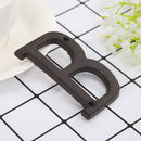 Metal Letters Cast Iron House Sign Doorplate DIY Cafe Wall Decoration (B) Newly