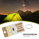 0.2W 5V Small LED Light Outdoor Camping Emergency Mini Flashlight (White) Newly