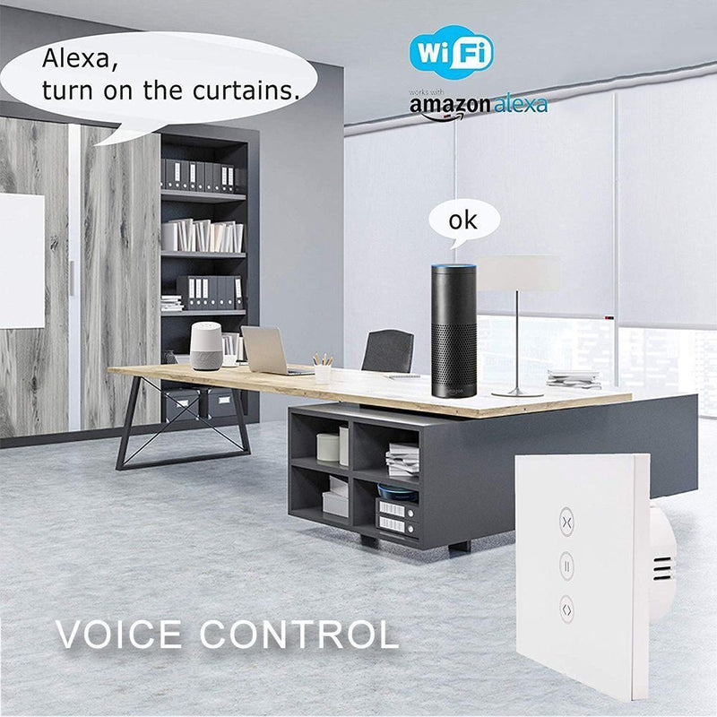 WiFi European Switch Electric Motorized Smart Curtain Switch Roller Shutter