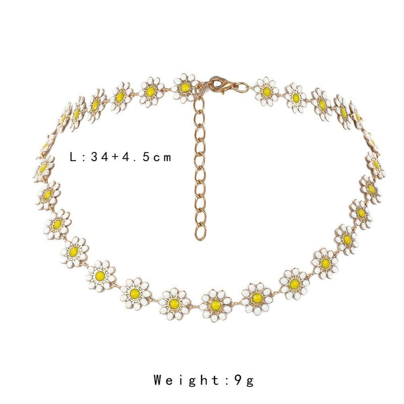 Wedding Family Jewelry Women Boho Clavicle Necklace Daisy Necklace Choker