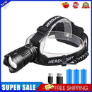 #A Portable XHP360 LED Headlamp USB Rechargeable Outdoor Waterproof Head Flashli