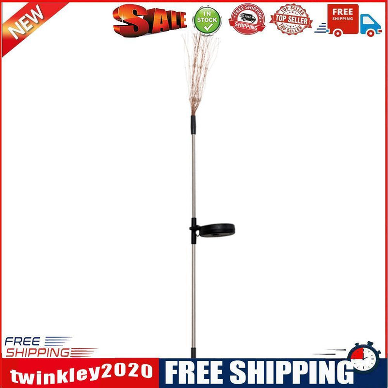 LED Solar Firework Lamp Outdoor Garden Lawn Stake String Light (Warm White)