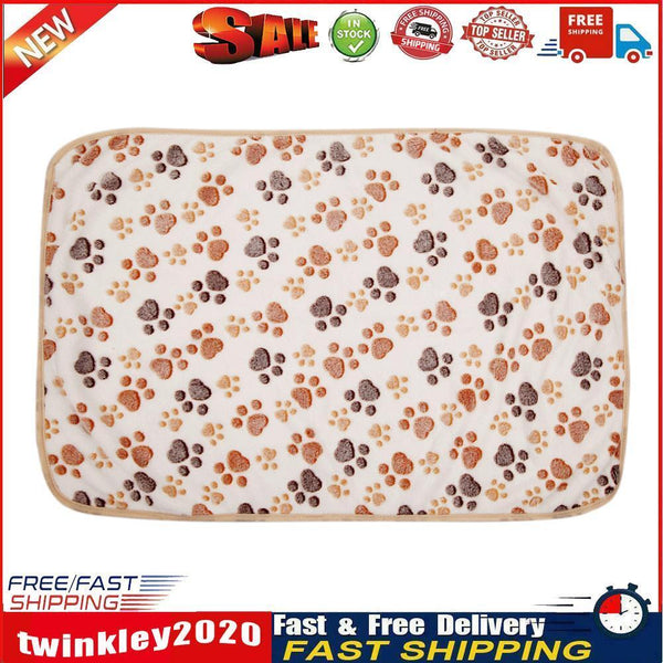 WARM Pet Blanket Touch Soft Warm Dogs Cat  Bed Blanket Mat(White) (60x40) Newly