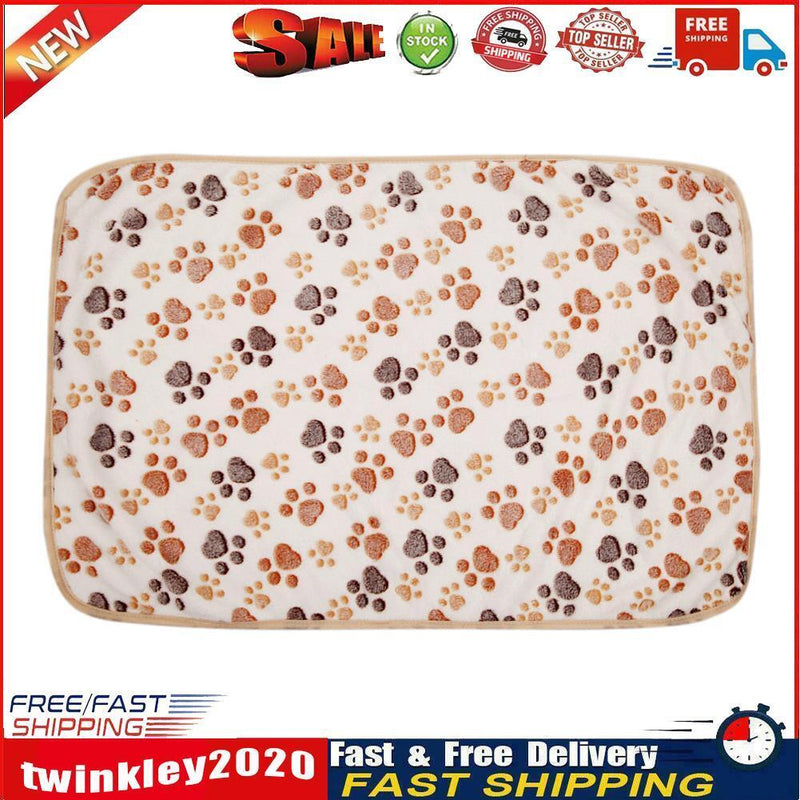 WARM Pet Blanket Touch Soft Warm Dogs Cat  Bed Blanket Mat(White) (60x40) Newly