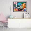 5D DIY Diamond Painting Kits Full Round Drill Cats Party Wall Picture (B4823)