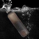 1L Large Capacity Water Bottle Portable Plastic Water Cup (Black Frosted) Newly