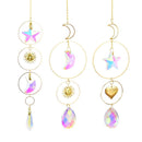Metal Rainbow Collection Hanging Star Moon Crystal Prisms Home Decor (36)
