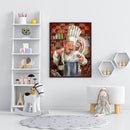 DIY Full Round Drill Diamond Painting 5D cook Poster Kit