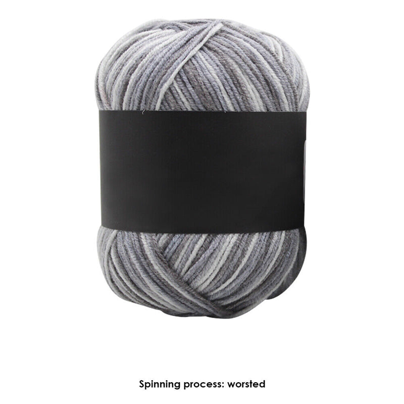 Gradient Color Milk Cotton Yarn Scarf Sweater Crochet Knitting Yarn (G) Newly