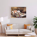5D DIY Diamond Drawing Elderly Couple Resting Kits Full Square Drill Wall Decor