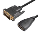 30cm DVI-D to HDMI-compatible for Projector DVI-D Male to HDMI-compatible Female