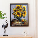 Sun Flower 40x30cm DIY Paint By Numbers Oil Painting Kit Canvas