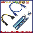 PCI Express Riser Card PCI-E 1X to 16X Extender PCIe Adapter for Bitcoin Miner
