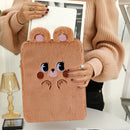 11 inch 10.5 inch 10.2 inch Cute Bear Plush Laptop Cover Organizer Tablet Sle