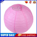 10pcs 6 inch Round Chinese Paper Lantern DIY Lamp Party Decor (Pink)