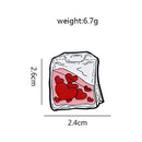 Blood Bag Brooches Enamel Shirt Clothes Doctor Nurse Pin Jewelry (Style 2)