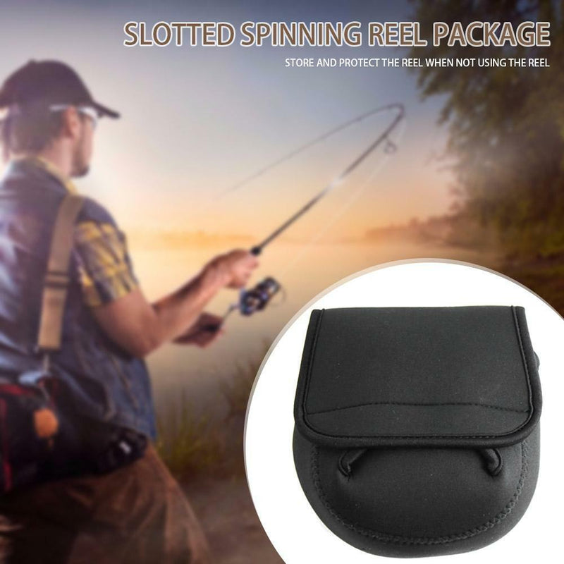 Fishing Bag Spinning Reel Protective Case Baitcasting Cover Pouch (M)