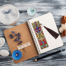DIY Special Shaped Diamond Painting Leather Tassel Bookmark Creative Crafts