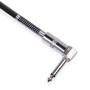 6.5mm Jack Guitar Lead Cable Straight Male to L Angle Male Speaker Audio Co