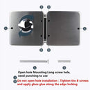 Security 4 Bolts 10-12mm Glass Lock Both Sides Open Double Glass Door Lock