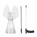 Grave White Solar Stake Lights Solar Angel Lights Angel Stake Garden Light