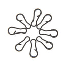 100 x Small Multi Clips Carp Fishing Tackle Quick Change Swivels Rigs Links