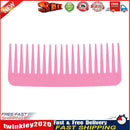 Smooth Comb Portable Wide Tooth Hairdressing Comb Pro Flat Comb (Pink) Newly