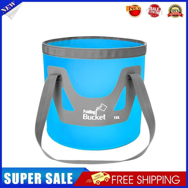 20L Portable Folding Outdoor Fishing Car Wash Water Bucket (Upgrade Blue)