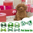 Dog Bow Tie St. Patricks Day Costume Soft Dog Cat Collar with Bow Tie (1) Newly