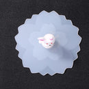 Reusable Silicone Cup Cover Heat Resistant Sealed Leakproof Cups Lid (C)