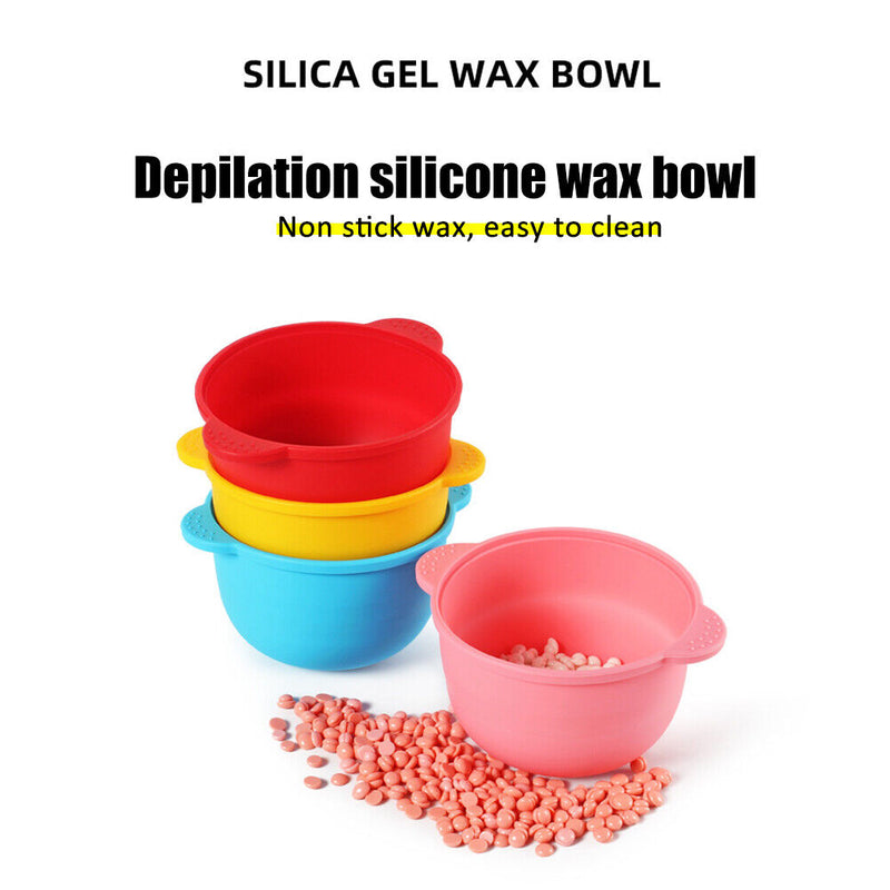 400ml Silicone Wax Warmer Bowl Hair Remove Waxing Heat-resisting Pot (Blue)