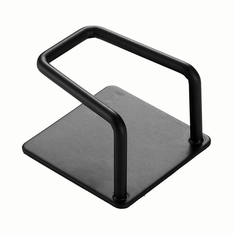 Stainless Steel Sink Sponges Holder Adhesive Drain Drying Rack (Black) Newly