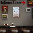 Chicken Eggs Letter Metal Plate Poster Bar Pub Tin Plates Painting Wall Signs