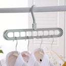 Clothes Wardrobe Hanger Hook Clothing Hanging Rack Shelf Organizer 10pcs