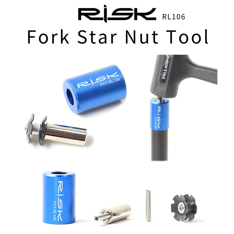 RISK Bicycle Fork Headset Install Star Nut Mounting Sleeve Installation Tools