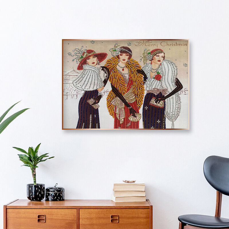 5D DIY Diamond Painting Noblewoman Special Shaped Drawing Kits Home Decor