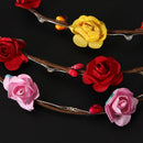 Party Decoration Glowing LED Wreath Halloween Crown Flower Light Up Headband