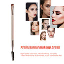 Eye Brow Eyelash Makeup Soft Brush Wooden Handle Double-End Cosmetic Brushes