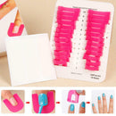 26pcs Tips Manicure Case Cover Stencil Tool Shield Protector Nail Polish Mold