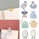 Creativity Cartoons Book Clip Hollow Book Holder Pagination Mark Funny Bookmark