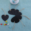 10pcs Mini Blackboard Pendant Wood DIY Double Side Home Furnishing Decor(1)